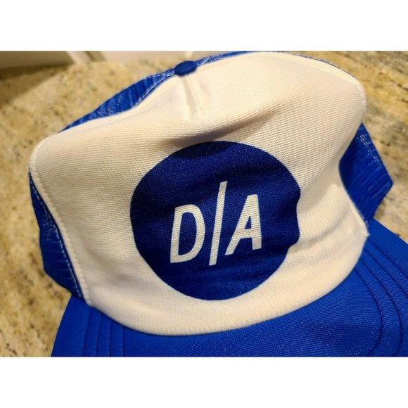 Vtg D/A Snapback Mesh Hat Cap Blue White. Dumb Ass or District Attorney - Picture 5 of 5